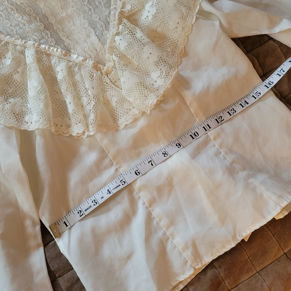 Vintage Style Lace/Sheer Top - Picture 9 of 11